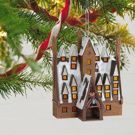 Harry Potter Gifts | Hallmark The Three Broomsticks, Three Broomsticks, Plastic Christmas Tree, Harry Potter Gifts, Light String, The Pub, Hallmark Keepsake Ornaments, All Holidays, Harry Potter Fan