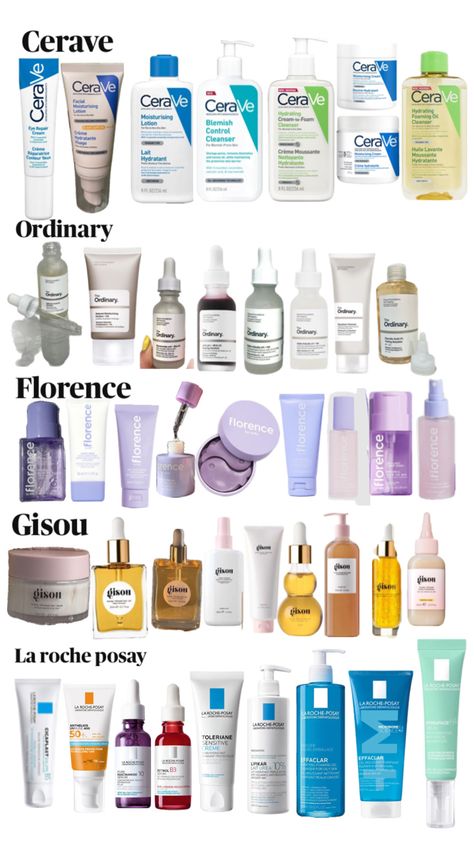 cerave, gisou, la roche posay, florence by mills, are all skincare brands that I really appreciate. so I thought why not share them with you! here are the best products from these brands: ❤️😻 Haut Routine, Men Skin Care Routine, Skin Care Basics, Make Up Tutorials, Skin Care Routine Order, Florence By Mills, Diy Skin Care Routine, Skincare Brands, Makeup Artist Tips