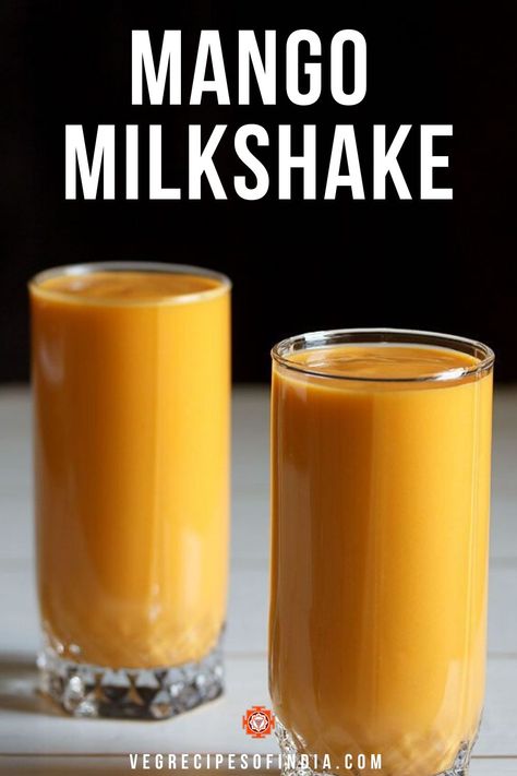 Fruit Shakes Recipes, Mango Shake, Milkshake Recipe Easy, Healthy Summer Drinks, Mango Milkshake, Blender Drinks, Indian Drinks, Lawrence Taylor, Drinks Recipe