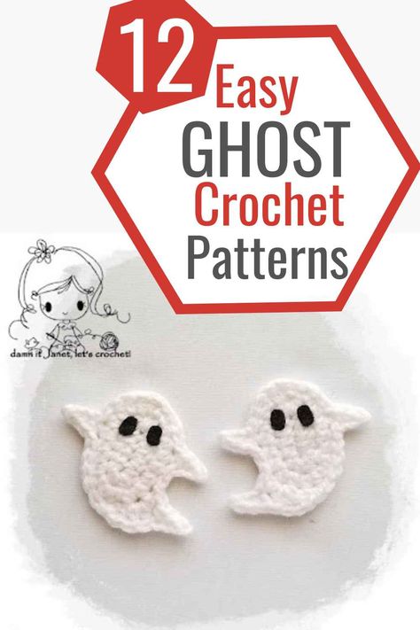 Crochet ghost pattern applique Crochet Ghost Motif, Ghost Applique Crochet, Crochet Ghost Garland Pattern, Ghost Earrings Crochet, Mini Crochet Ghost Pattern Free, Mini Ghost Crochet, Ghost Crochet Applique, Crochet Halloween Patterns Free Ghost, Crochet Ghost Earrings Free Pattern