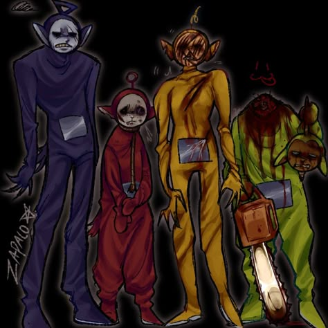 Teletubbies Drawing, Teletubbies Scary, Teletubbies Fanart, Slendy Tubbies, Horror Fanart, Halloween Wallpaper Iphone Backgrounds, Oc Pokemon, Dinosaur Images, Mandela Art