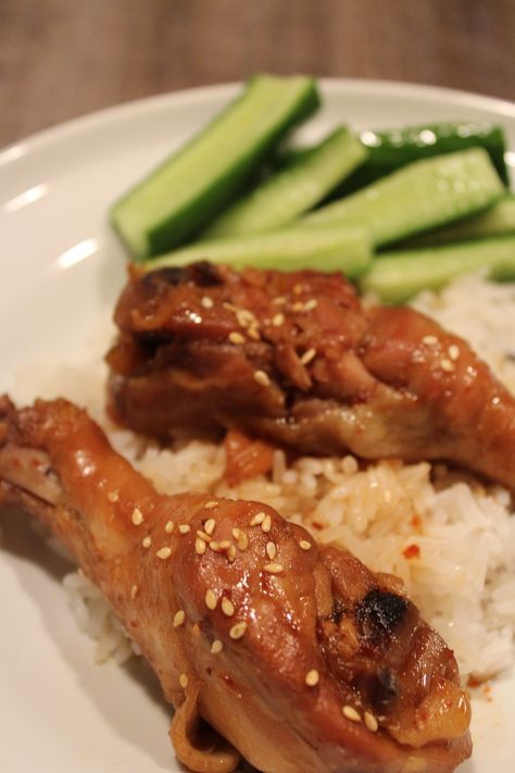 Teriyaki Chicken Crockpot, Green Beans And New Potatoes, Crockpot Teriyaki, Sesame Chicken Crockpot, Oven Roasted Chicken Thighs, Chicken Leg Recipes, Sesame Chicken Recipe, Easy Dinner Recipes Crockpot, Roasted Chicken Thighs