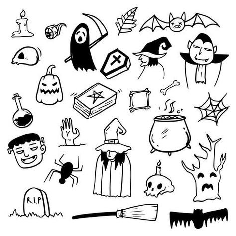 Easy Witch Drawing, Halloween Simple Drawings, Halloween Things To Draw, Easy Halloween Designs, Easy Halloween Drawings, Cute Halloween Drawings, Hard Drawings, Witch Drawing, Halloween Crafts Preschool