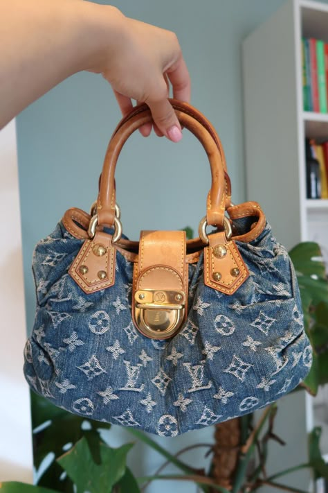 Louis Vuitton 2005 mini Pleaty handbag Material: Denim and leather. Measurement:29*8*18 cm. Inclusion: None. Imperfections: Perfect condition (S/A), No visible sign of imperfections. Please review all pictures and ask questions or request additional photos/videos before making a purchase. We typically send clients a detailed video of the purchased item, highlighting any imperfections, before shipping. For additional videos and pictures, please message us on Instagram at IG: Yume.vintage_. Louis Vuitton Bags, Louis Vuitton Handbags Mini, Louis Vuitton Denim, Louis Vuitton Denim Bag, Louis Vuitton Vintage, Louis Vuitton Vintage Bag, Vintage Lv Bag, Louis Vuitton Denim Vintage Bag, Sac Louis Vuitton