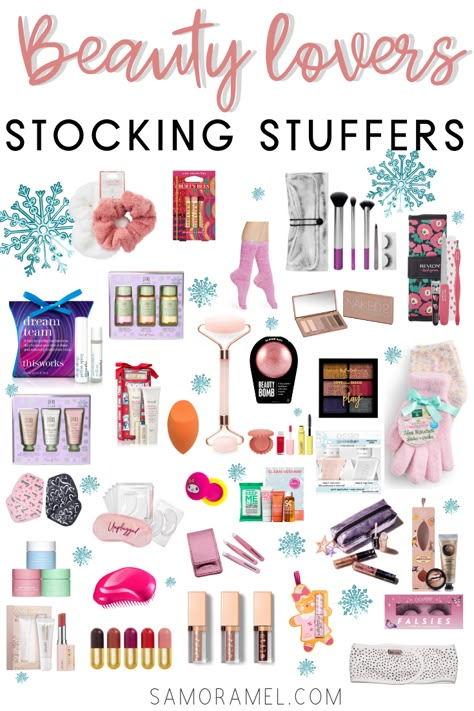 Christmas will soon be here before we know it. Here are some beauty stocking stuffer ideas for all the beauty lovers out there! #xmas2020 #xmas #beautyitems #stockingstuffers #beautystockingstuffers Stocking Stuffers Ideas, Beauty Stocking Stuffers, Stocking Stuffers For Teens, Stocking Stuffers For Girls, Christmas Gifts For Teen Girls, Beauty Products Gifts, Stocking Stuffer Ideas, Christmas Gifts Ideas