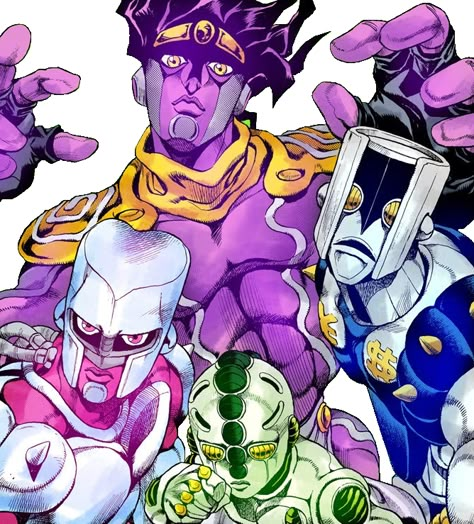 Jojo's Bizarre Adventure Stands, Jojo Stands, Hirohiko Araki, Diamond Is Unbreakable, Jojo's Adventure, Jojo Art, Jojo Parts, Adventure Anime, Jojo's Bizarre Adventure Anime