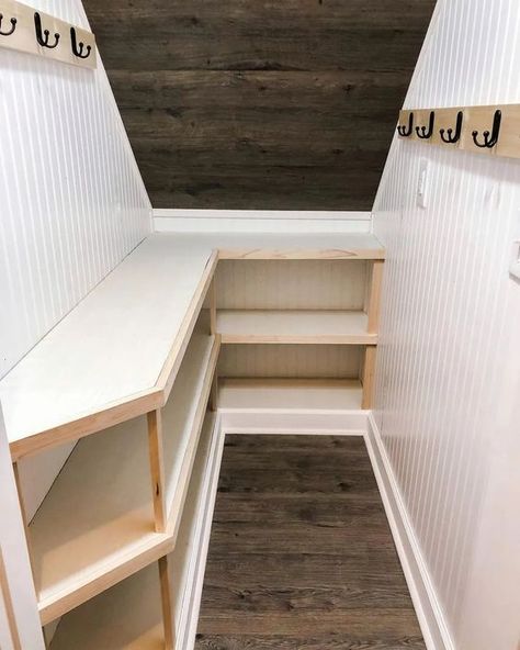 11 Ways To Maximize The Space Under The Stairs – Forbes Home Kitchen Cupboard Under Stairs, Deep Under Stairs Closet, Narrow Under Stairs Storage, Understands Storage, Under Stairs Pantry Shelving Ideas, Diy Under Stairs Storage, Pantry Under Stairs, Under Stairs Cupboard Storage, Understairs Cupboard