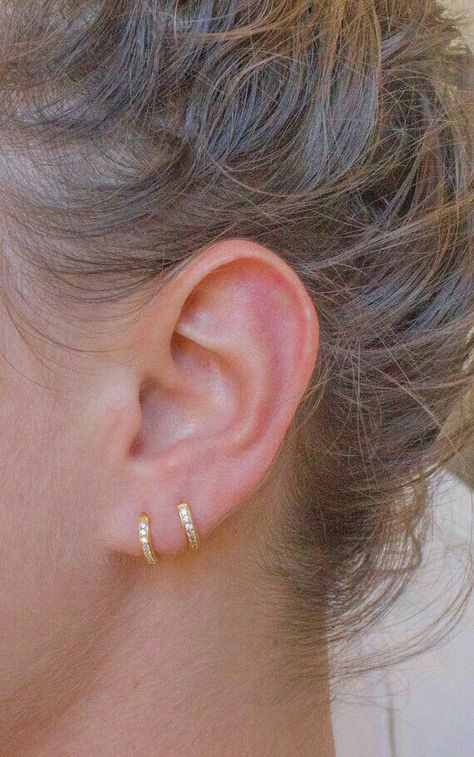 Double Ear Piercings, Geode Jewelry, Ear Cuff Earrings, Double Piercing, Dainty Hoop Earrings, Emerald Earrings Studs, Geode Earrings, Tiny Hoop Earrings, Gold Ear Cuff