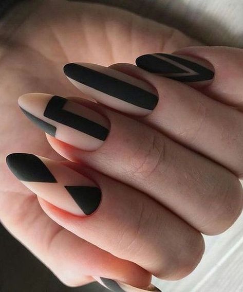 Hot Nail Designs, Geometric Nail Art, Geometric Nail, Her Nails, Super Nails, Beautiful Nail Designs, Hot Nails, Beautiful Nail Art, Chic Nails