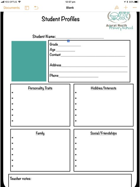 Student profile. #teaching #student #owndesign Student Profile Template, Nursery Worksheet, American English Words, Student Profile, Nursery Worksheets, Profile Template, Teacher Notes, American English, Hobbies And Interests