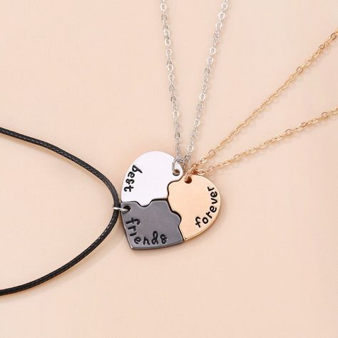 Alloy Clavicle Chain Inlaid Rhinestone Jewelry Gift Men And Women   Color: As shown in the picture Type: Necklace Size: As shown in the picture Suitable for: lovers, family, friends, etc Pattern: Sun, Stars, Moon Package list: 1 pcs*Necklace Tips: 1.Due to the light and monitors effect, colors may have lightly difference. 2.Please allow slightly size errors due to manual measurement. Thank you for your understanding! * Please make payment asap, then we can arrange shipment for you asap. - Thanks for your bid * We will arrange shipping for you within 24 Hours after payment cleared except the holidays. * If you have changed your address, or want us to ship to another address, please change to the new address. * We ship items to Worldwide. Thank you.  - International Buyers Please Note:  *  P Matching Couple Necklaces, Preppy Accessories, Bff Matching, Friendship Necklace, Heart Shaped Necklace, Necklace Patterns, Friendship Necklaces, Couple Necklaces, Stars Moon