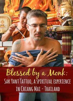 Sak Yant Blessed tattoo, the spiritual bamboo tattoo in Thailand. All you need to know about it: where to do the Sak Yant, how to do, the Sak Yant designs, rules, and how to understand this powerful experience. Blessed Tattoo, Blessed Tattoos, Tiny Tats, Travel Tattoos, Thailand Tattoo, Bamboo Tattoo, Sak Yant Tattoo, Thailand Trip, Sak Yant