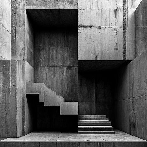 #architecture #jfdupuis #brutalistarchitecture Nona Limmen, Underground Museum, Hidden Room, Fantasy Architecture, Brutalism Architecture, Hidden Rooms, Lobby Design, Felix The Cats, Brutalist Architecture