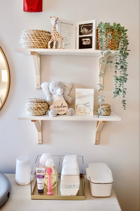 #ikea #westelmbaby #westelm #hatch Nursery Renovation, Baby Dresser Organization, Baby Nursery Inspiration, Nursery Bookshelf, Baby Dresser, Baby Room Organization, Baby Room Themes, Nursery Closet