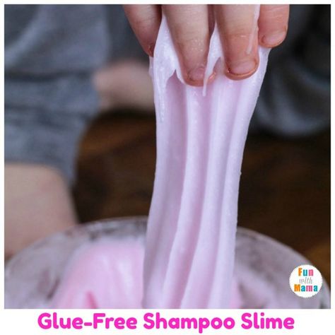 Slime Archives - Fun with Mama Shampoo Slime, Flour Slime, Slime With Shampoo, Diy Art Room, Make Slime For Kids, Make Slime Without Glue, Slime Recipe Kids, Make Your Own Slime, Basic Slime Recipe