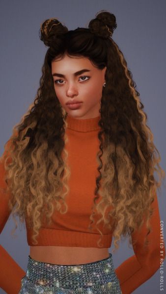 (8) born to touch your feelings en Tumblr Sims 3 Afro Hair, Ts3 Cc Hair, Elegant Curly Hair, Sims 3 Cc Hair, Sims 4 Curly Hair, Two Buns Hairstyle, Blender Scenes, Retro Curls, Sims 3 Cc Finds