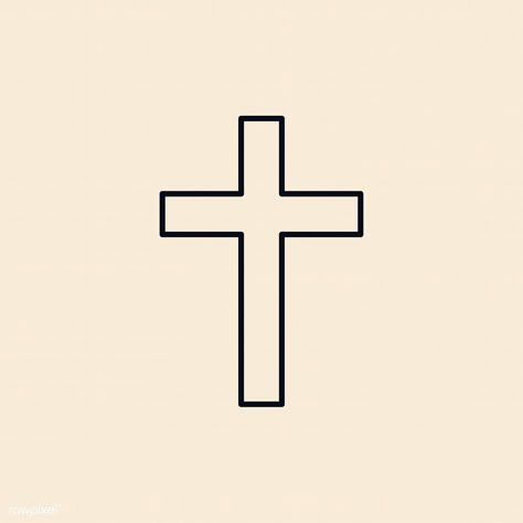 Illustration of a Christian cross | free image by rawpixel.com / NingZk V. Cross Aesthetic Christian Beige, Beige Cross Wallpaper, Christian App Icons Aesthetic, Cross Widget Icon, Christian Wallpers Cross, Beige Christian Widgets, Cross Illustration Christian, Aesthetic Pictures For Wall Collage Christian, Cross Logo Christian