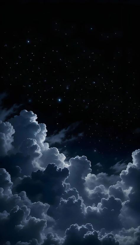 Night Wallpapers Aesthetic, Sleepy Aesthetic Wallpaper, Blue Sky Wallpaper Aesthetic, Night Sky With Clouds, Iphone Wallpaper Night Sky, Iphone Wallpaper Night, Iphone Wallpaper Modern, Moon And Stars Wallpaper, Trippy Designs