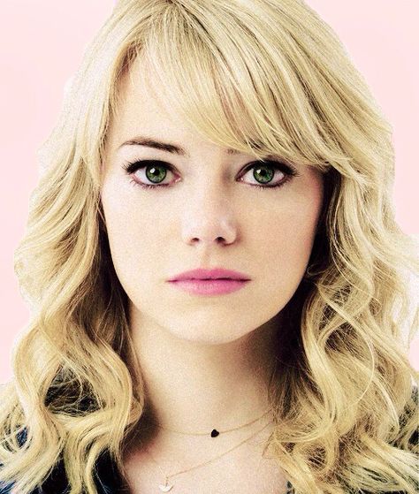 Gwen Stacy/Emma Stone Emma Stone Blonde, Emma Stone Gwen Stacy, Medium Length Hair Men, Alicia Vikander, Lob Haircut, Gwen Stacy, Vanessa Hudgens, Emma Stone, Hair Dos