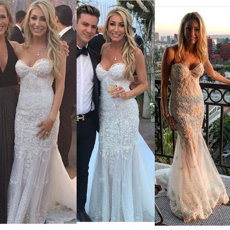 Heather Bilyeu wedding dress/ million dollar listing Adriana Alier Wedding Dress, Huma Abedin Wedding Dress, Heather Altman, Paris Hilton Wedding Dress, Hailey Paige Wedding Dress Mermaid, Tatiana Hambro Wedding, Million Dollar Listing, Million Dollar, Sheath Wedding Dress