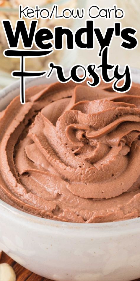 Enjoy a thick and creamy keto-friendly Frosty with this delicious Wendy’s copycat recipe—perfect for satisfying your sweet tooth! Keto Frosty Recipe, Frosty Copycat Recipe, Keto Frosty, Frosty Ice Cream, Wendys Frosty Recipe, Low Carb Ice Cream Recipe, Wendy's Frosty, Keto Friendly Ice Cream, Keto Whipped Cream