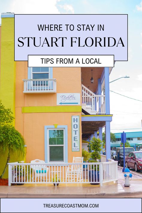 Places to stay in Stuart Florida Stuart Florida, Enchanted Cottage, Treasure Coast, Tourist Trap, Iconic Buildings, Old Florida, The Boutique, Coastal Cottage, Blue House