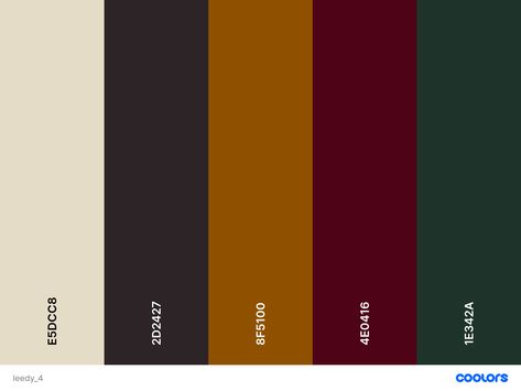 burgundy red, sienna brown, forest green, nearly black, cream tan Color Palette Teal, Maroon Color Palette, Earth Tones Palette, Tone Color Palette, Burgundy Colour Palette, Bedroom Looks, Teal Color Palette, Earth Tone Color Palette, Gold Color Palette