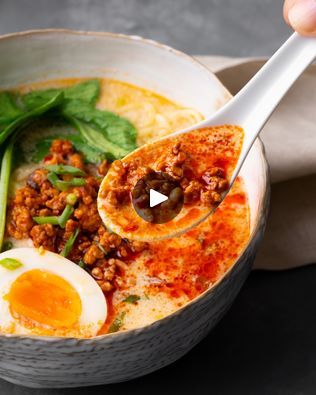 Easy Tantanmen Ramen | This tantanmen ramen is an absolute CINCH to make… trust! | By Quick and Easy Cooking with MarionFacebook Tantanmen Ramen, Easy Cooking, Ramen, Sauce