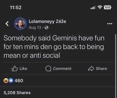 Gemini Twitter Quotes, Gemini Things, Quotes Twitter, Gemini Quotes, Queen Quotes, Anti Social, Real Talk, Relatable Quotes, Aesthetic Anime