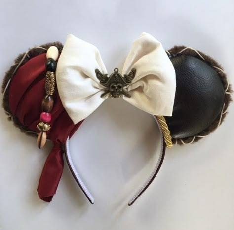 Pirate Mickey Ears Creative Mickey Ears, Pirates Of The Caribbean Minnie Ears, Pirates Of The Caribbean Mickey Ears, Jack Sparrow Disneybound, Diy Minnie Mouse Ears, 8 Parts Of Speech, Caribbean Pirates, Disney Ears Headband, Diy Disney Ears