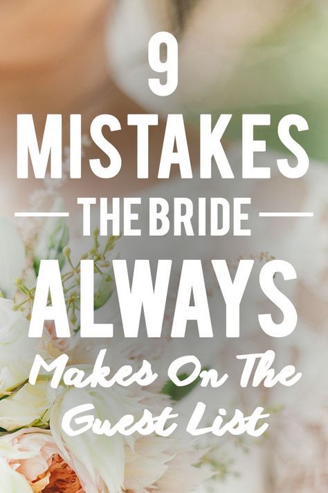 9 Mistakes The Bride Makes When Planning The Guest List. Put your guest list together without any stress by avoiding these nine mistakes. Wedding Planning Essentials, Who To Invite To Wedding Guest List, Guest List Wedding Ideas, Who Pays For What In A Wedding, Wedding Must Haves List, Wedding Essentials Checklist, Wedding Planning List, Wedding Guest Ideas, Wedding Budget Planner