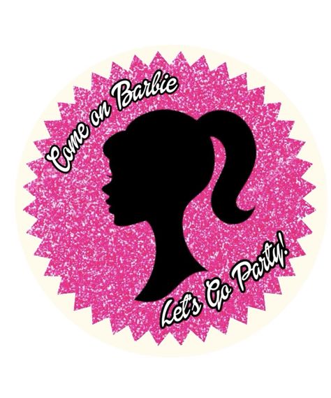 Barbie Painted Parking Spot, Barbie Round Image, Barbie Painted Rocks, Barbie And The Rockers Illustration, Come On Barbie Lets Go Party Svg, Painted Rocks Diy, Rock Painting, Painted Rocks, Quick Saves