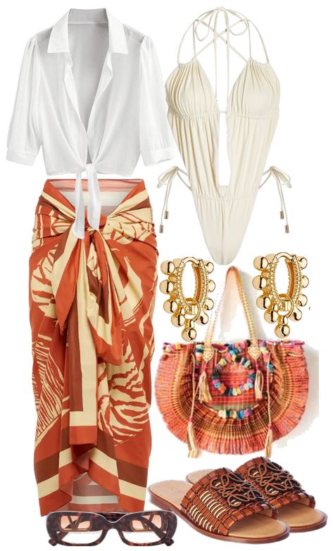 Phuket yatch outfit ideas | Thailand yatch look Thai Summer Outfit, Thailand Vacay Outfits, What To Wear In Phuket, Bali Temple Outfit, Thailand Outfit Ideas Bangkok, Bali Outfits Ideas, Thailand Beach Outfit, Thailand Outfit Ideas Travel Fashion, Curacao Outfit Ideas