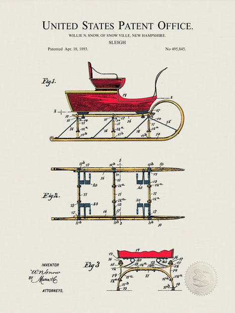 Antique Sleigh Patent Vintage Holiday Print Timeless Winter Decor Digitally Colored Vintage Christmas Display - Etsy Vintage Christmas Display, Antique Sleigh, Vintage Sleigh, Holiday Prints, Patent Prints, Christmas Display, Vintage Holiday, Merry And Bright, Winter Decor