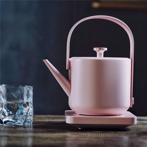 Smarter Shopping, Better Living! Aliexpress.com Electric Product, Kitchen Materials, Pour Over Kettle, Gooseneck Kettle, Water Boiler, Pink Everything, New Retro, Glass Ceramic, Electric Kettle