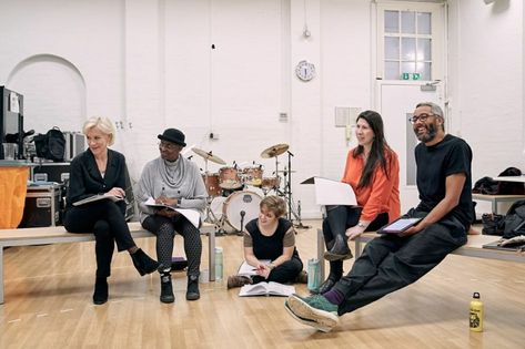 Actor: Juliet Stevenson  Rehearsals for play: The Doctor Year: 2020 Theatre: Almeida Theatre  London Audience Theatre, Musical Theatre Rehearsal, Backstage Theatre Stage Crew, Juliet Stevenson, Theatre Rehearsals, Theatre Audience, Play Rehearsal, Actors