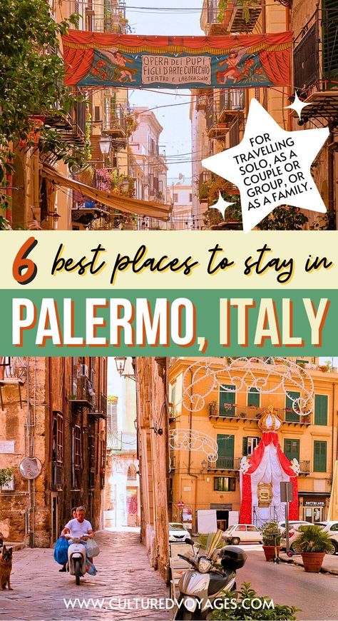 Discover the best places to stay in Palermo, Sicily with Cultured Voyages! From charming boutique hotels to luxurious resorts, we've curated a list of the top accommodations to suit every traveller's needs. Explore our guide to find where to stay in Palermo, including the best area to stay, hotels in Palermo, and top-rated accommodations. Plan your perfect stay in Palermo today and experience the beauty of Sicily firsthand. Explore our guide and book your ideal hotel now! Where To Stay In Palermo Sicily, Going To Italy, Palermo Italy, Palermo Sicily, Elegant Hotel, Italy Itinerary, Italy Tours, Italy Travel Guide, Sicily Italy