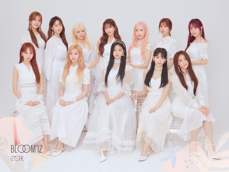 These Are The K-Pop Groups Most Likely To Disband in 2021 Izone Bloomiz, Yena Izone, Plain White Dress, Bloom Iz, Yabuki Nako, Honda Hitomi, Heart Iz, Choi Yena, Color Iz