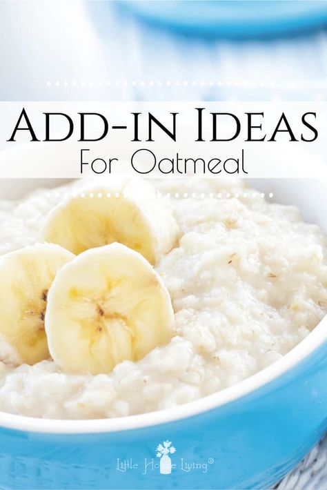 Kick your breakfast up a notch with these delicious oatmeal add in ideas! 15 delicious ways to bring some variety to a healthy breakfast. #oatmeal #oatmealaddin #mixins #breakfast #variety #healthy Oatmeal Add Ins Healthy, Oatmeal Add Ins Ideas, Oatmeal Add Ins, Healthy Breakfast Oatmeal, Perfect Oatmeal, Delicious Oatmeal, Old Fashioned Oatmeal, Breakfast Oatmeal, Homemade Cookbook