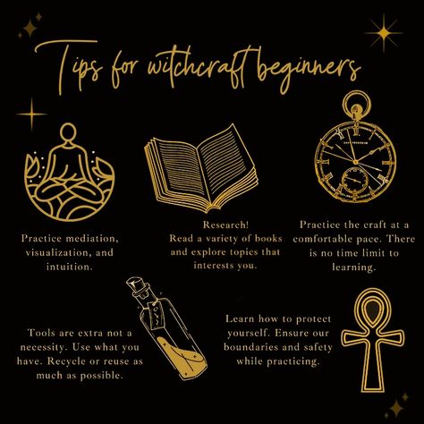 Basic Witch Information, Tips Of The Old Witches, Beginning Wicca, Witchy Tips For Beginners, How To Become A Witch For Beginners, Witch Craft For Beginners, Wich Stuff, Baby Witch Spells, Witch Hacks