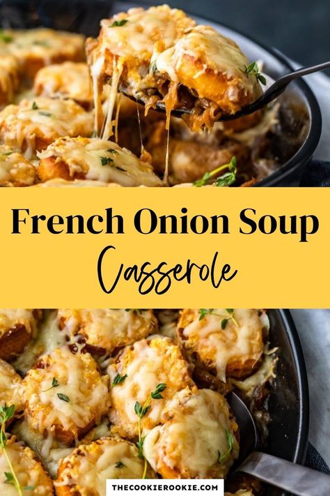 French Onion Soup Casserole, Onion Soup Casserole, French Onion Casserole, Easy French Onion Soup, Easy Casserole Recipe, Onion Casserole, Classic French Onion Soup, French Onion Soup Recipe, Soup Appetizers