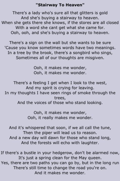 stairway to heaven song  #heaven Check more at http://staircasedesign.xyz/stairway-to-heaven-song/ Stairway To Heaven Song, Heaven Lyrics, Star Lyrics, Easter Speeches, Inspirational Song Lyrics, Imagine Lyrics, Heaven Song, Rock Music Lyrics, Christian Song Lyrics