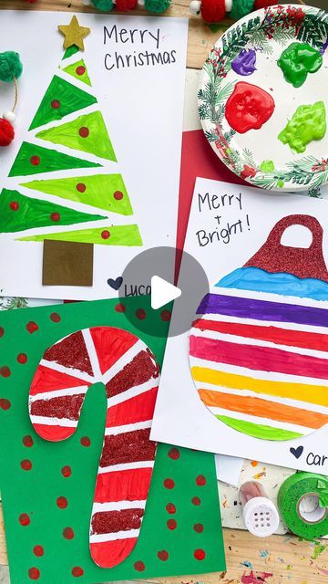 Deena Keller on Instagram: "Tape Resist Crafts 🎄 follow @abcdeelearning for more kids art ideas ❤️Create these fun crafts using cardstock paper and masking tape!   🎄Paint or use glitter to fill in the spaces and peel the tape to reveal the designs" Tape Resist Christmas Tree, 4th Grade Crafts, Kids Art Ideas, Masking Tape Art, Christmas Preschool, Tape Painting, Tape Art, Preschool Christmas, Painters Tape