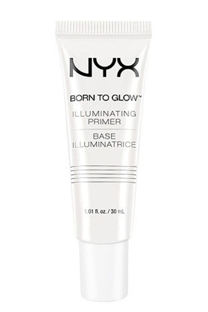 Highlighter Drugstore, Cheap Highlighter, Born To Glow, Nyx Born To Glow, Illuminating Primer, Hard Candy Makeup, Bright Red Lipstick, Makeup Highlighter, Dark Eyeshadow