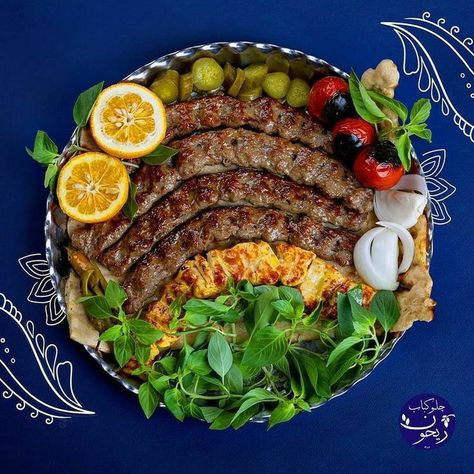 Iranian Kebab, Persian Kebab, Kebab Platter, Food Iranian, Persian Food Iranian Cuisine, Kebab Meat, Catering Logo, Iranian Cuisine, Kebab Skewers