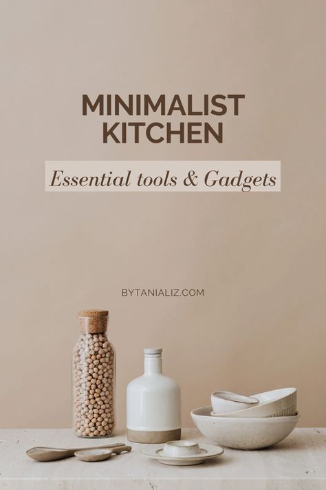 Clutter free checklist Minimalist List, Minimalist Essentials, Minimalist Kitchen Essentials, Organized Clutter, Damascus Kitchen Knives, Making Fried Rice, Pod Coffee Makers, Salad Spinner, Essential Kitchen Tools