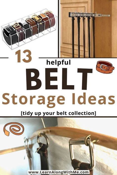 Are your accessories all over your room? Here are some belt storage ideas to help get them organized and tidy. 

Some of the belt organization ideas involve using your closet, but some are for dresser drawers or dresser countertops.


#beltstorageideas  #bedroomstorage  #bedroomstorageideas  #bedroomorganization  #closetorganizers  #closetorganization Belt Storage Ideas, Storing Jeans, Belt Organization, Tank Top Storage, Mari Kondo, Wooden Cupboard Design, Tie Storage, Small Bedroom Organization, Belt Rack