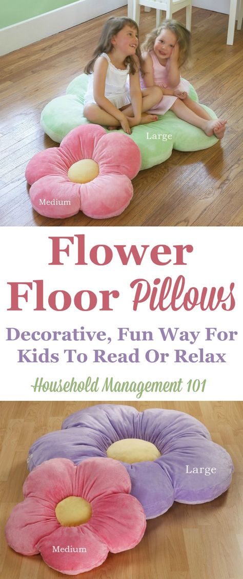 These flower floor pillows are an adorable way for kids to sit around in your home. Kids Floor Pillow, Kids Floor Cushions, Flower Floor, Kids Flooring, Diy Bebe, Diy Baby Gifts, Trendy Sewing, Sewing Pillows, Sewing Projects For Kids