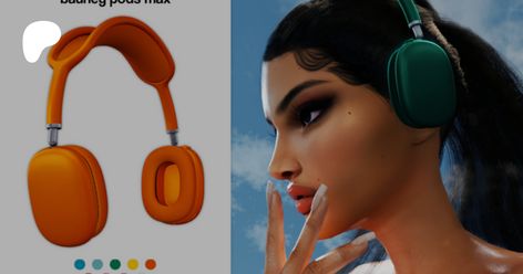 Bauney Pods Max (Gift) | POX Airpod Max, Airpods Max, Sims 4 Mods, The Sims 4, Sims Cc, The Sims, Sims 4, Things To Think About, Gifts