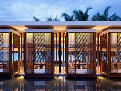 Portfolio | BLINK – Asia–born, Internationally Acclaimed Hotel and Resort Designers Resort Style Home Design, Hotel Resort Design, Resort Hotel Design, Resort Lobby, Cabana Design, Balcony Screen, Luxury Resort Hotels, Luxury Hospitality, Hotel And Resort